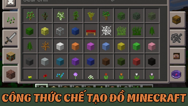 Công thức chế tạo đồ trong Minecraft