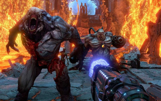 Hiệu ứng chiến đấu đẹp mắt trong Doom Eternal